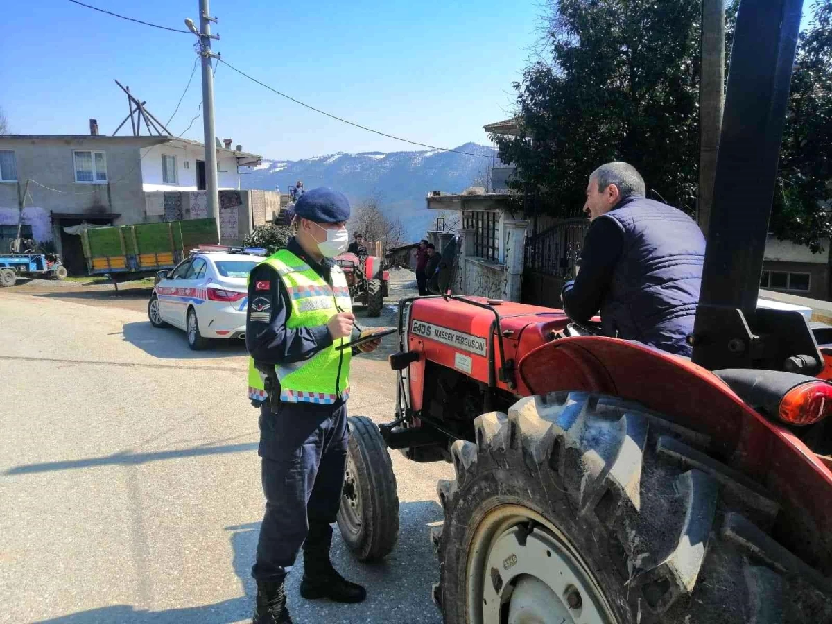 Jandarma köy yollarında uygulama