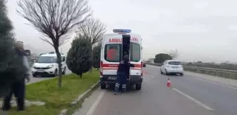 Tıra çarpan otomobildeki 2 kişi yaralandı