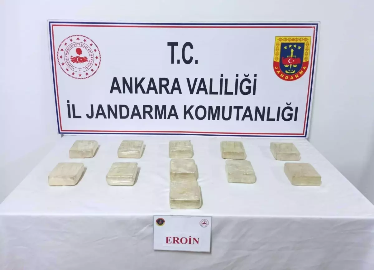 Ankara\'da 5 kilo 500 gram eroin ele geçirildi