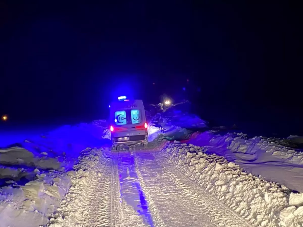 Son dakika haberleri: Ardahan\'da kardan mahsur kalan 3 hasta 4 saatlik çalışmayla hastaneye ulaştırıldı