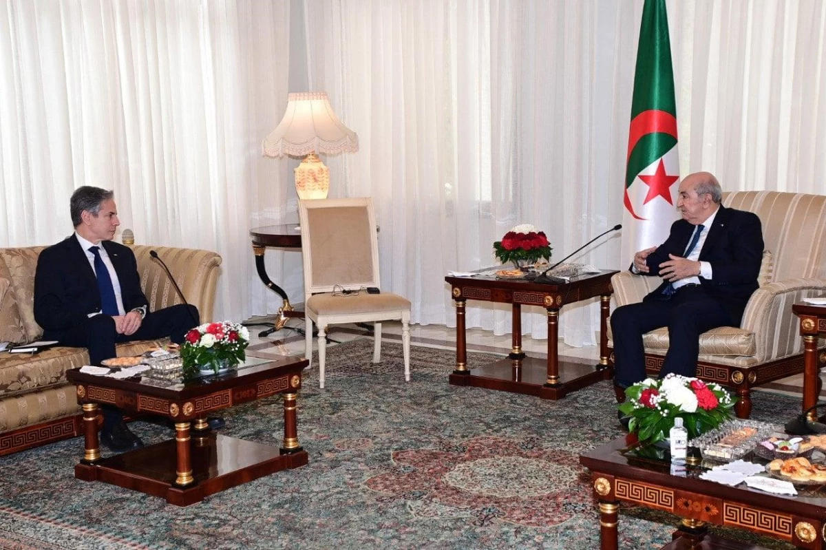 Cezayir Cumhurbaşkanı, ABD Dışişleri Bakanı ile bölgesel meseleleri görüştü