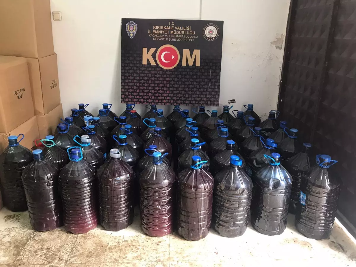 Kırıkkale\'de 931 litre sahte şarap ele geçirildi