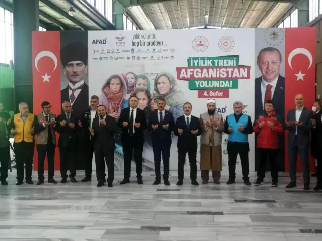 Türkiye'den Afganistan'a yardım götüren İyilik Treni'nin dördüncüsü yola çıktı