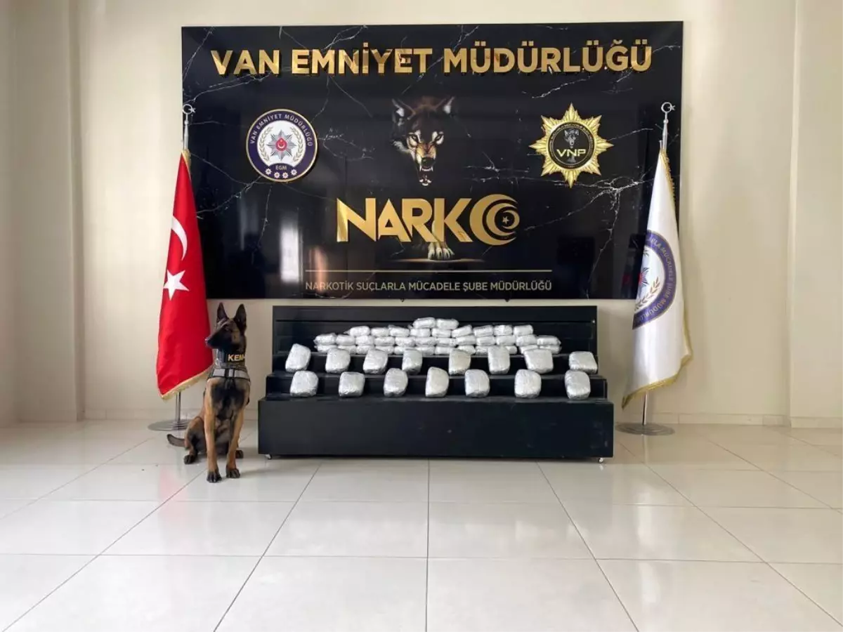 Van\'da 34 kilo uyuşturucu ele geçirildi