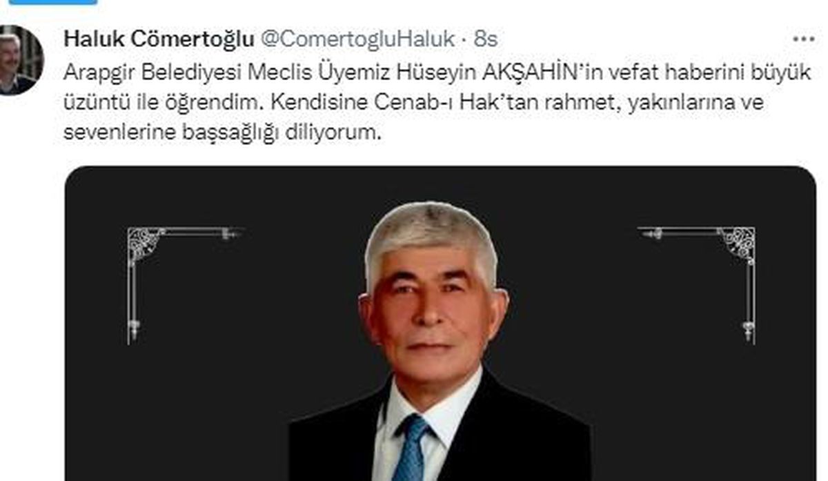Belediye Başkan Vekili Akşahin kansere yenik düştü
