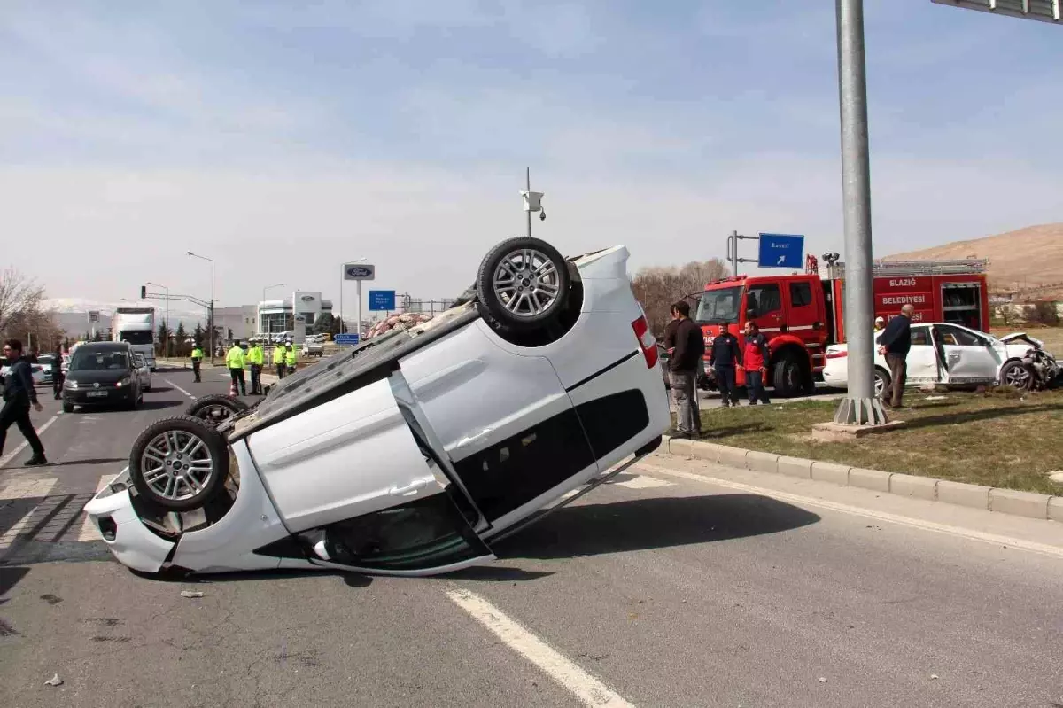 Elazığ\'da trafik kazası: 1 ölü 5 yaralı