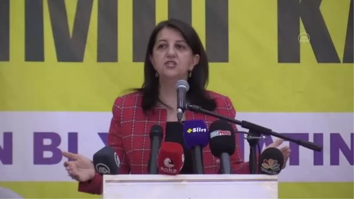 HDP Eş Genel Başkanı Buldan, partisinin Siirt kongresinde konuştu