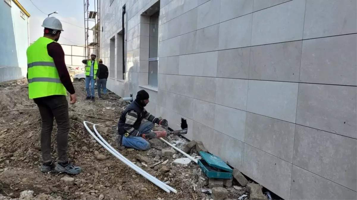 Son dakika haber | İtfaiye binasının iç donanımı tamamlanıyor