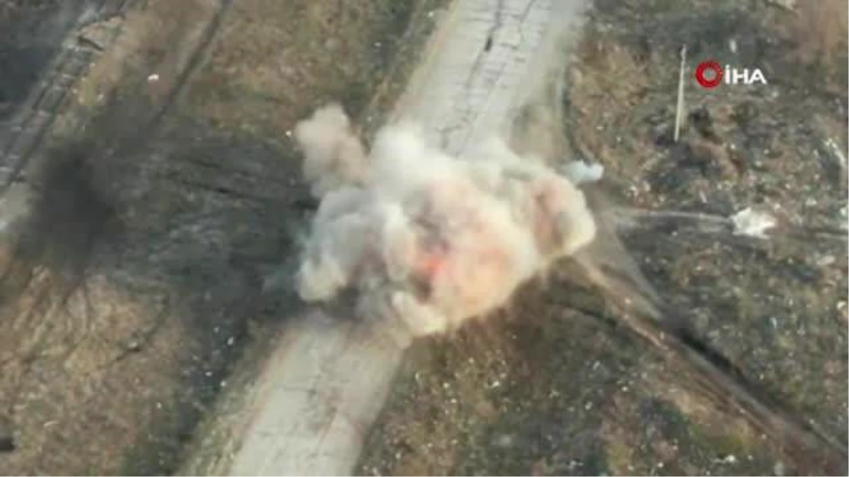 Ukrayna ordusu Rus tankını tek atışla imha etti