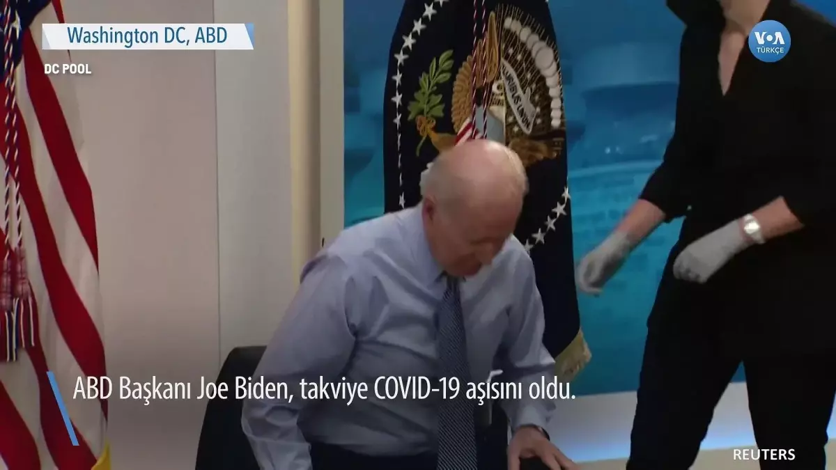 Biden\'a Aşı Olurken Soru Yağmuru