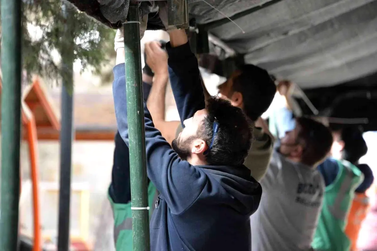 Bozüyük Belediyesi iftar çadırı ramazan için hazırlanıyor