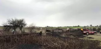 Çan'da sazlık alanda çıkan yangın söndürüldü