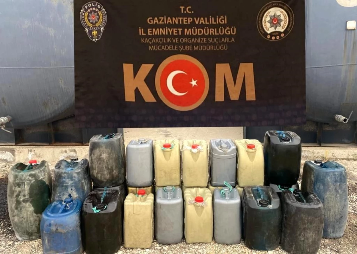 Gaziantep\'te 620 litre kaçak akaryakıt ele geçirildi