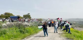Son dakika: İsrail askerleri Batı Şeria'daki gösteriye müdahale etti