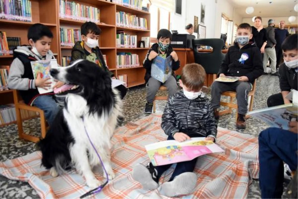 Son dakika haberi | Öğrenciler, polis köpeklerinin yanında kitap okudu