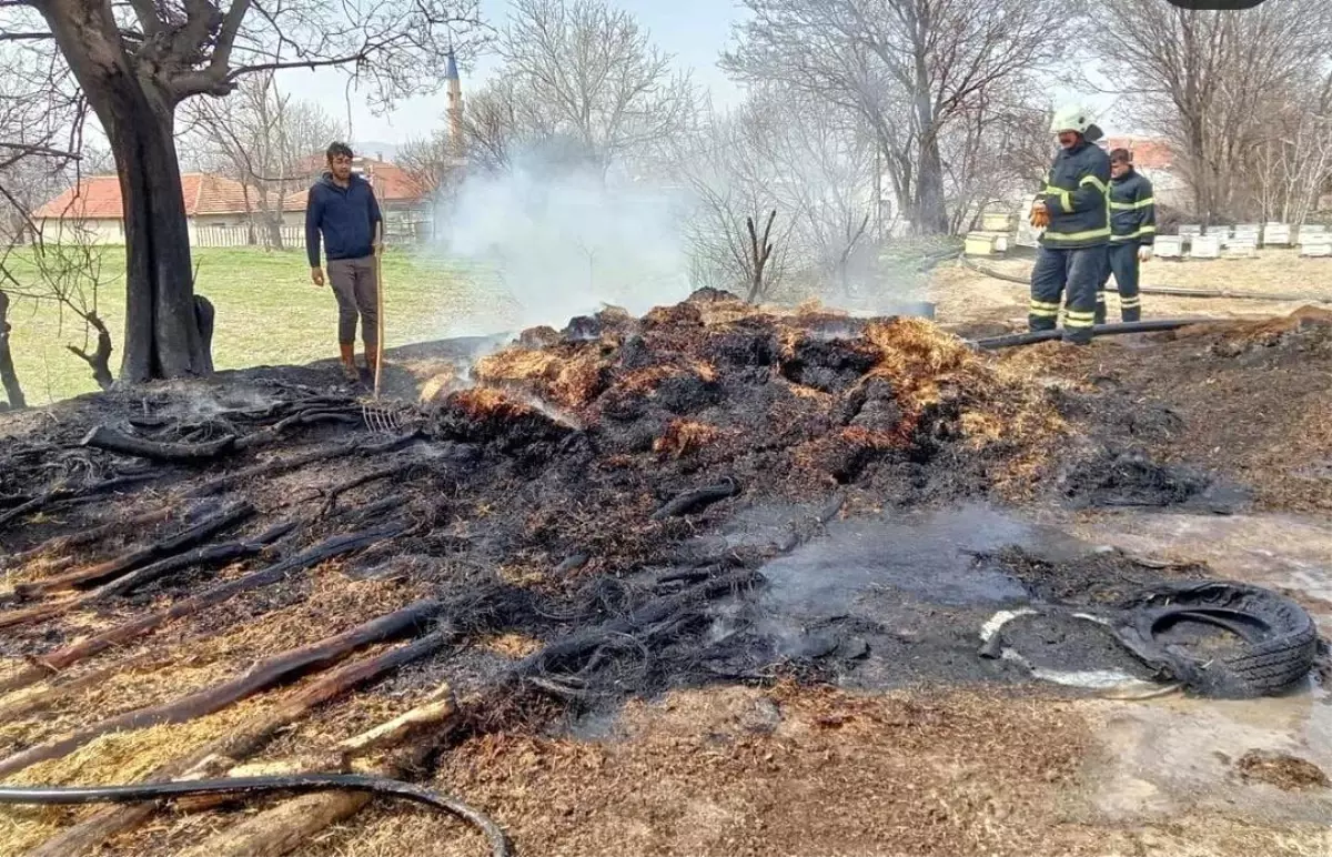 Son dakika: Tarlada çıkan yangın ekipler tarafından söndürüldü