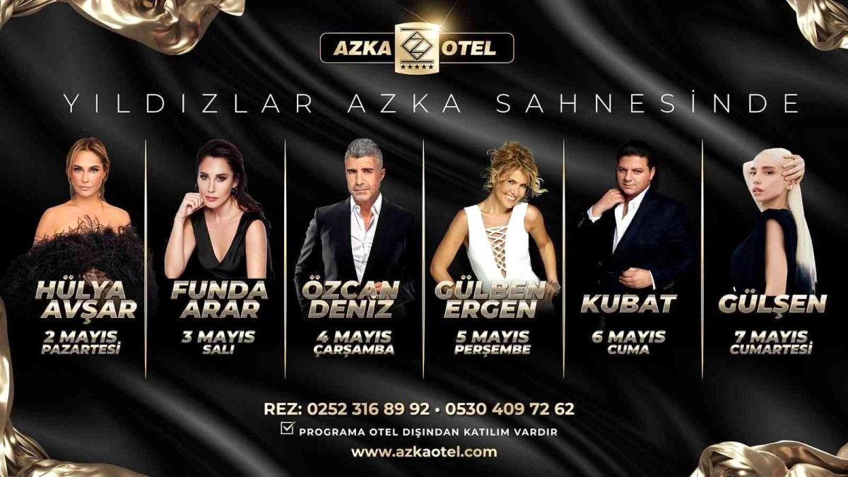 Azka Otel\'de yıldızlar geçidi