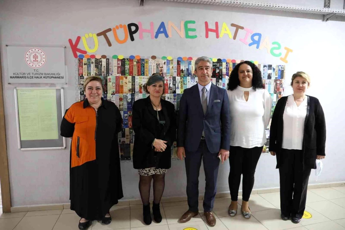 Marmaris Belediyesi Ahu Hetman Okulu\'na kütüphane kazandırdı
