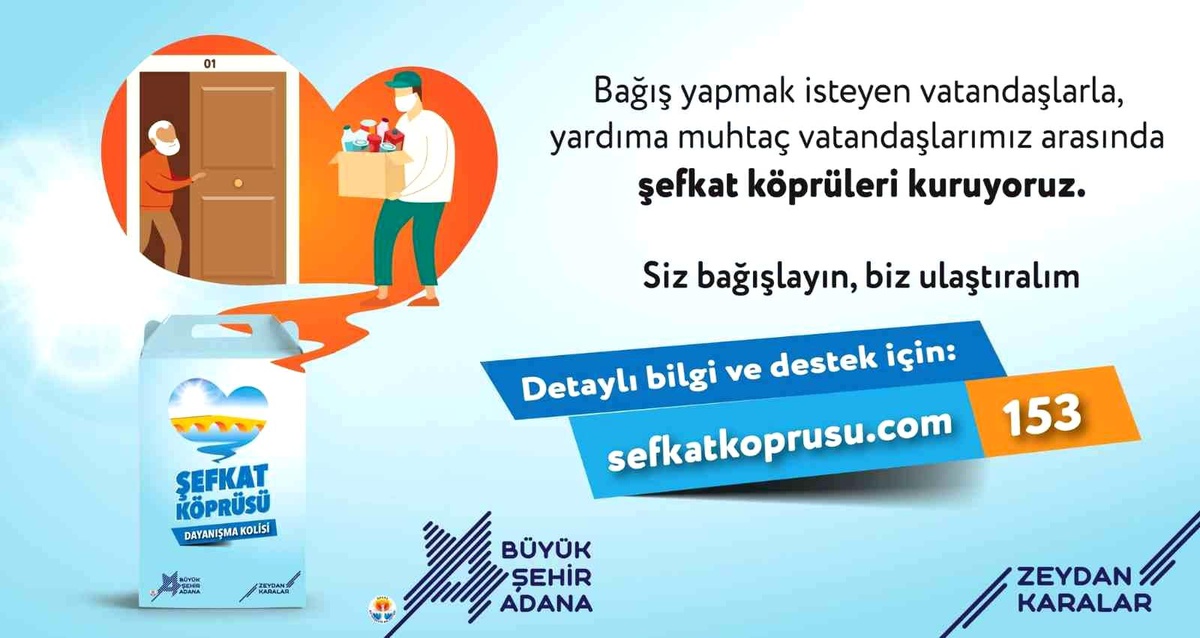Büyükşehir "Şefkat Köprüsü" kuruyor