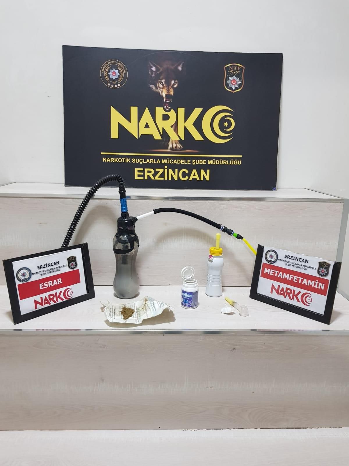 Erzincan\'da uyuşturucu satıcılarına yönelik operasyonda 2 kişi tutuklandı