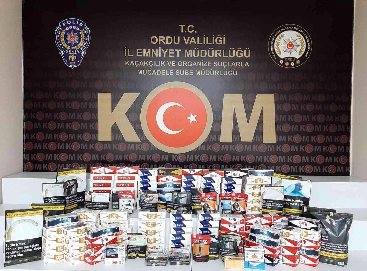Ordu\'da kaçak sigaraya yönelik çalışmalar sürüyor