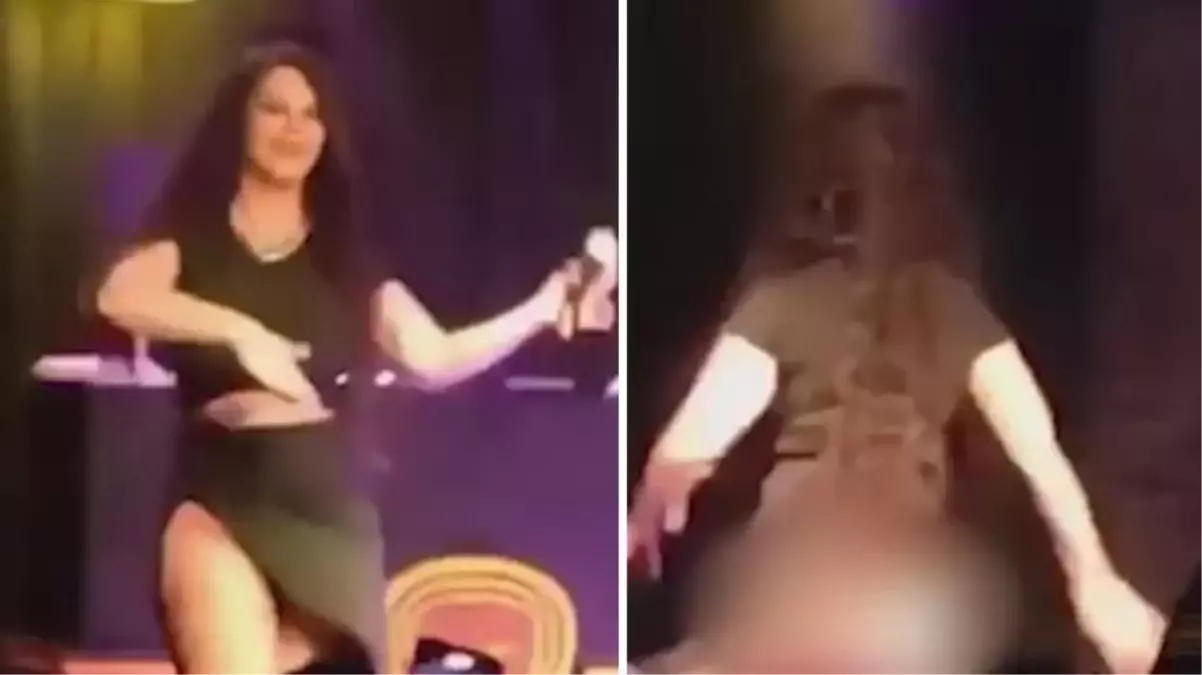 Şarkıcı Nez kıyafetinin azizliğine uğradı! Sahnede iç çamaşırı gözüktü