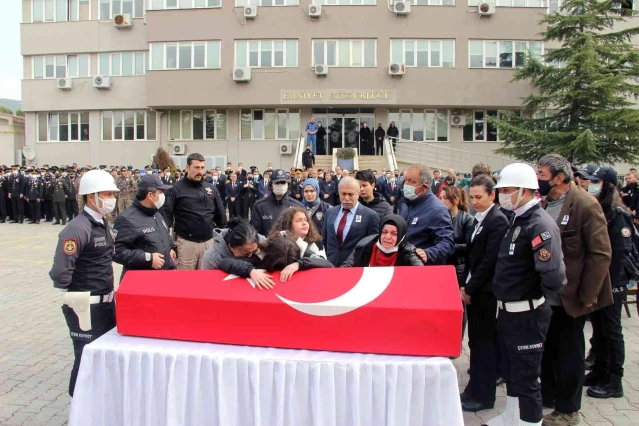 Son dakika haberi... Şehit polis için Muğla Emniyetinde tören