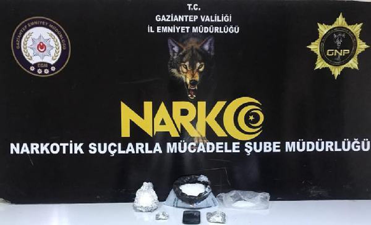 Gaziantep\'te 1 kilo 450 gram metamfetamin ele geçti