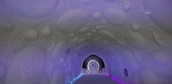 Murmansk'da kar'dan köy