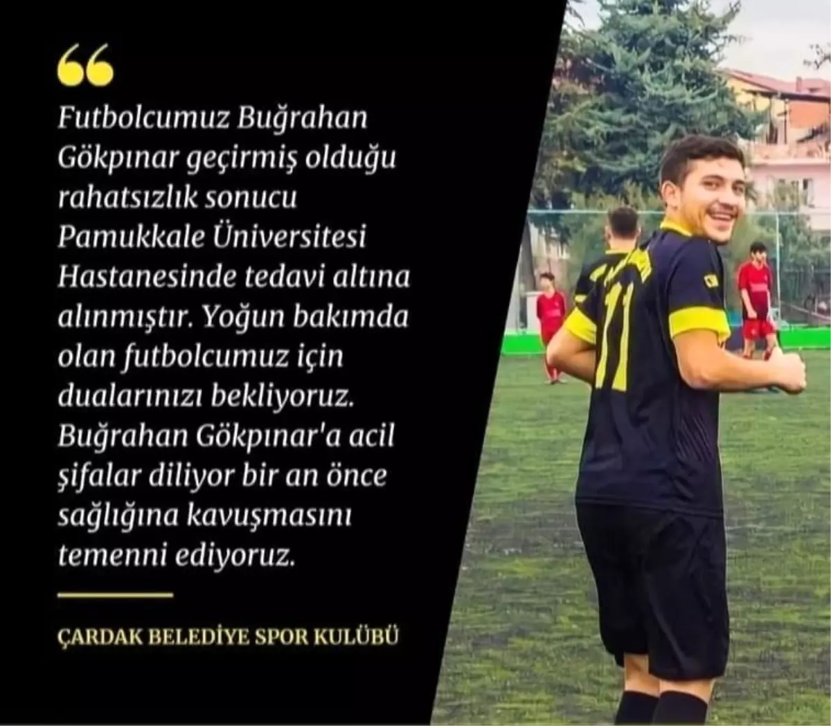 26 yaşındaki amatör futbolcu maçtan sonra kalp krizi geçirdi