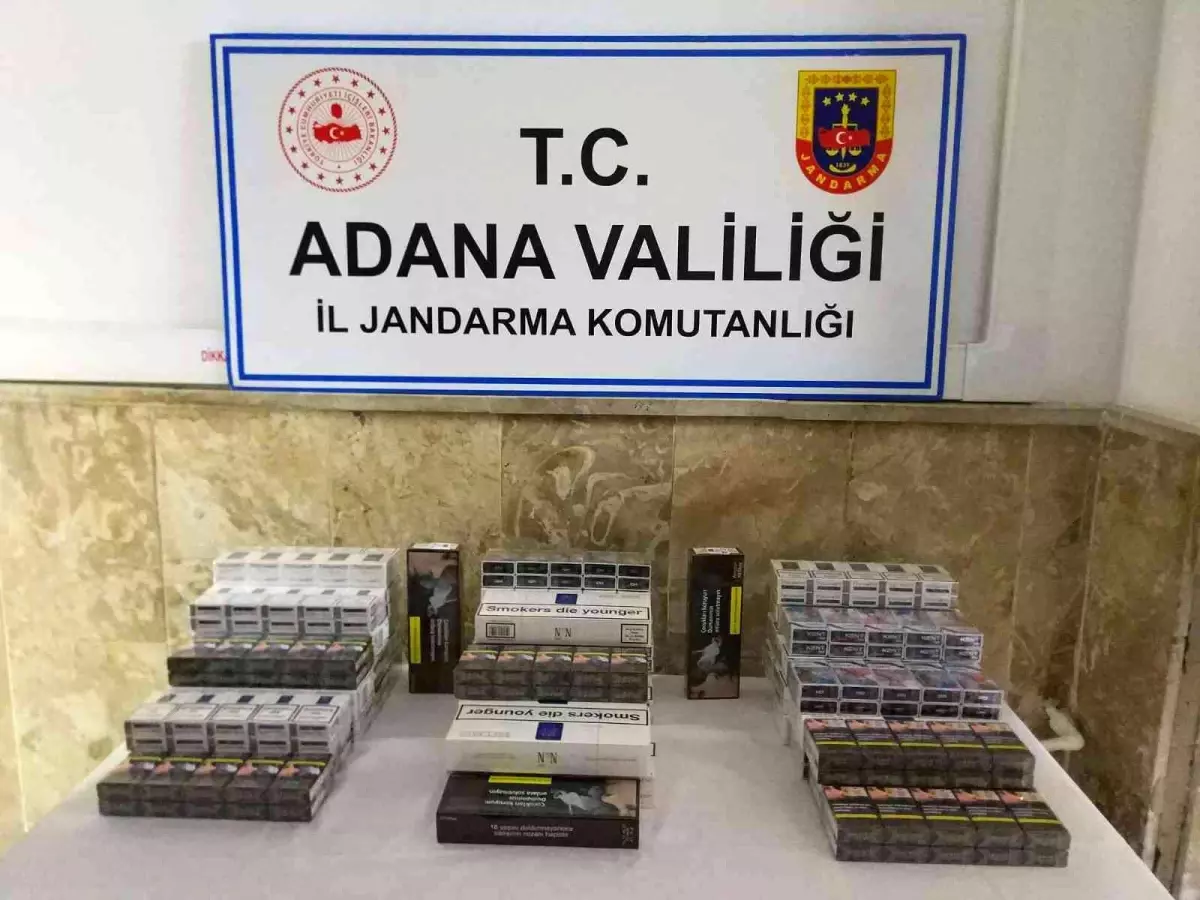 Adana\'da 1 milyon 400 bin makaron ele geçirildi