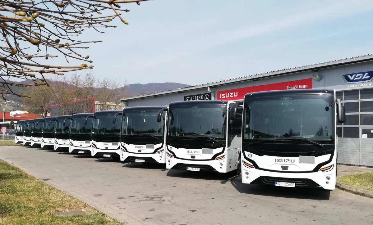 Anadolu Isuzu\'dan Hırvatistan\'a 12 Kendo/Interliner otobüs ihracatı