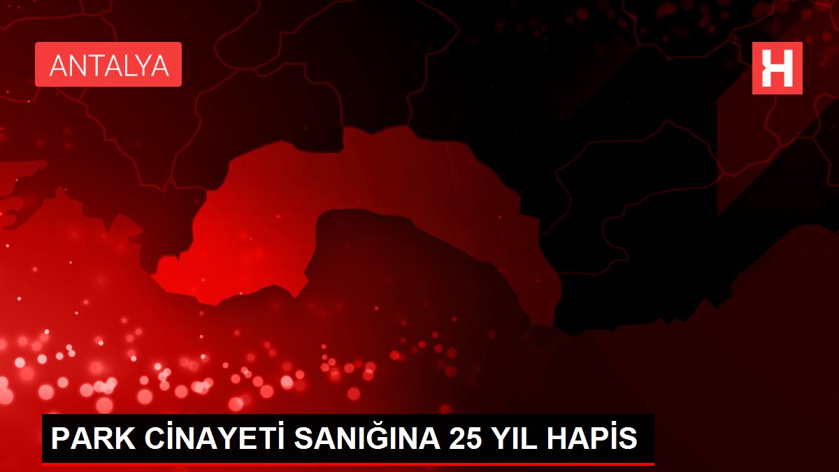 PARK CİNAYETİ SANIĞINA 25 YIL HAPİS