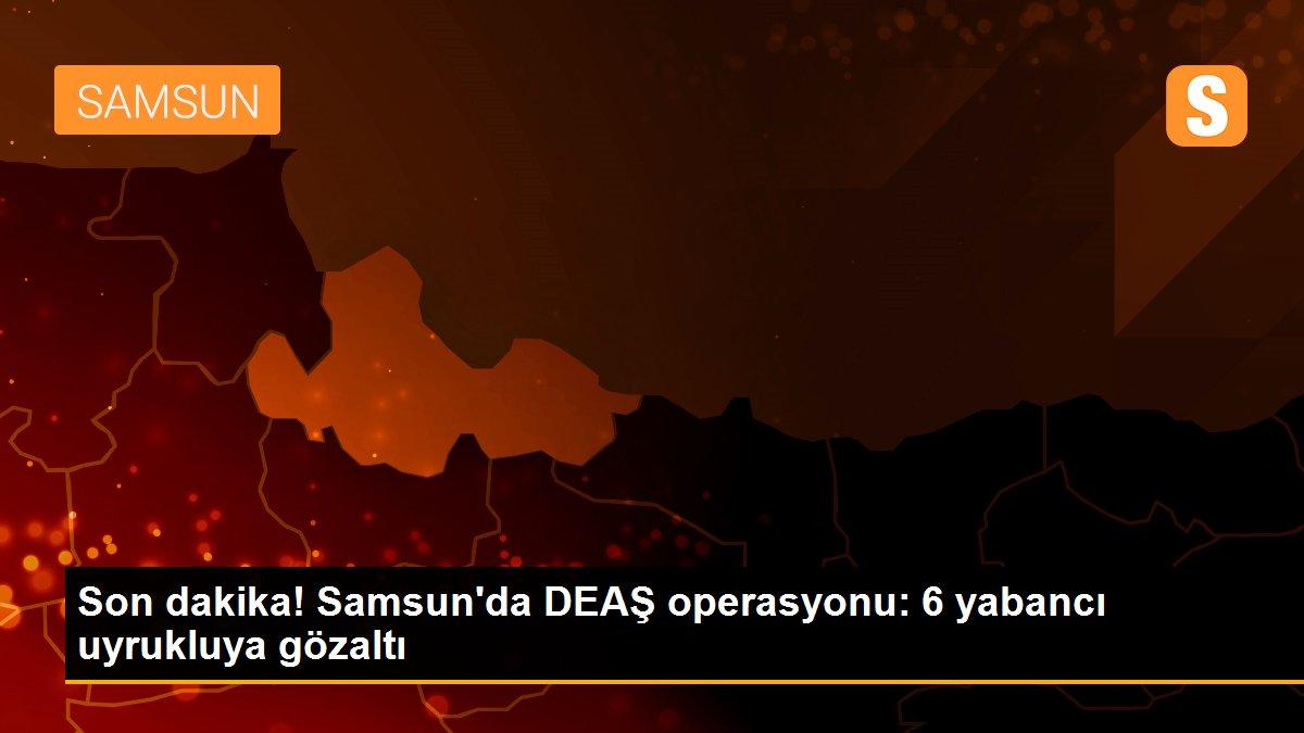 Son dakika! Samsun\'da DEAŞ operasyonu: 6 yabancı uyrukluya gözaltı