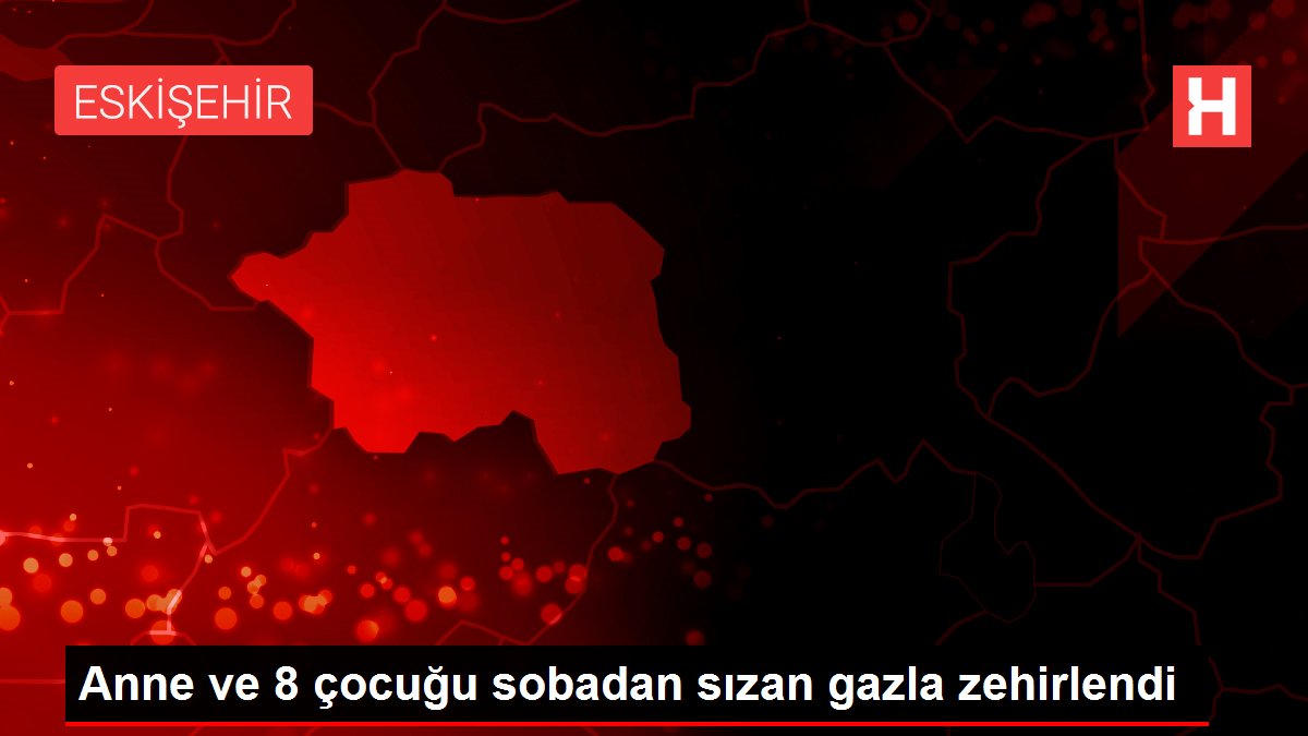 Anne ve 8 çocuğu sobadan sızan gazla zehirlendi