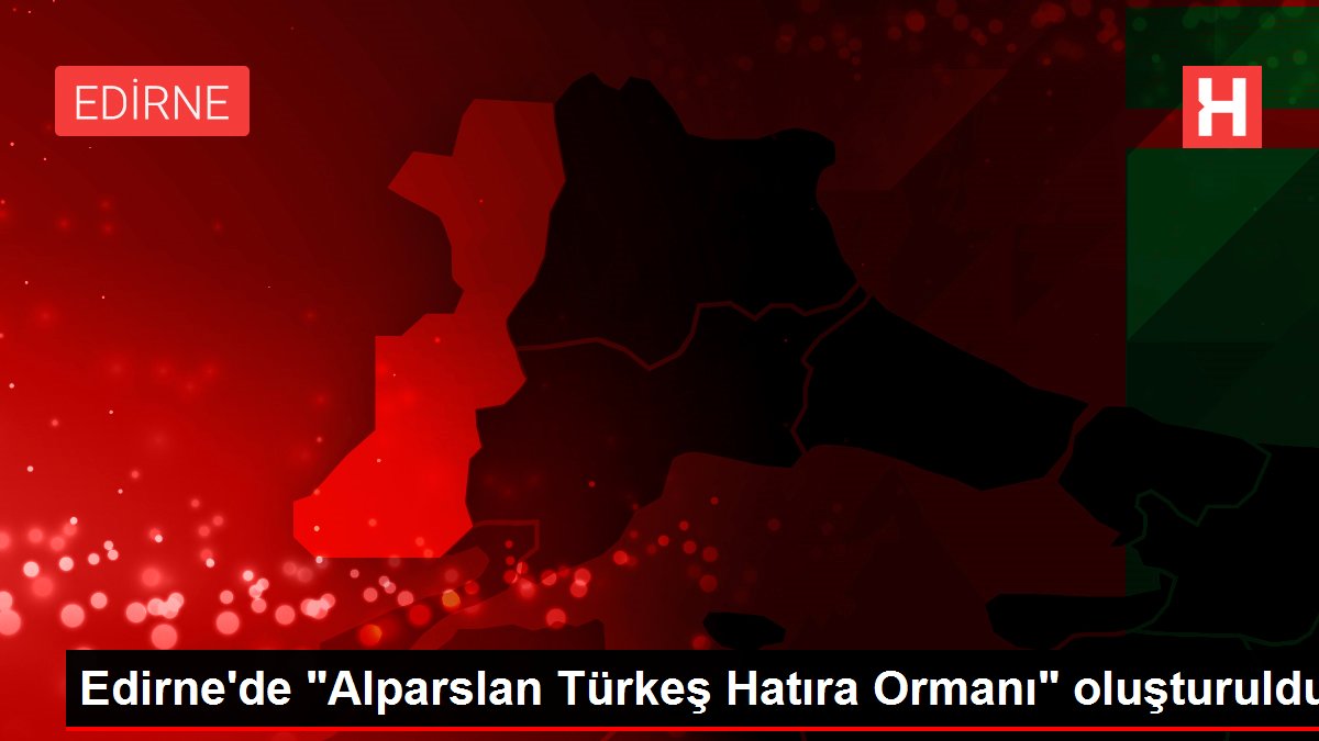 Edirne'de 'Alparslan Türkeş Hatıra Ormanı' oluşturuldu