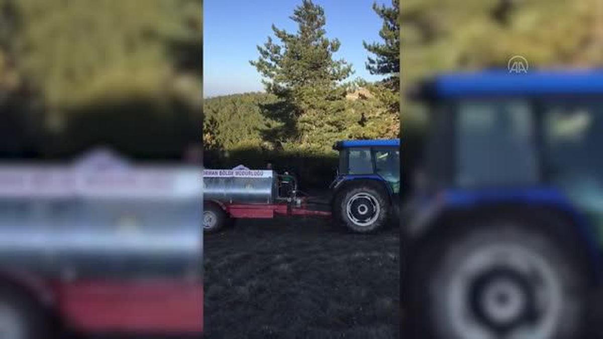 Göynük'te ormanlık alanda çıkan yangın söndürüldü