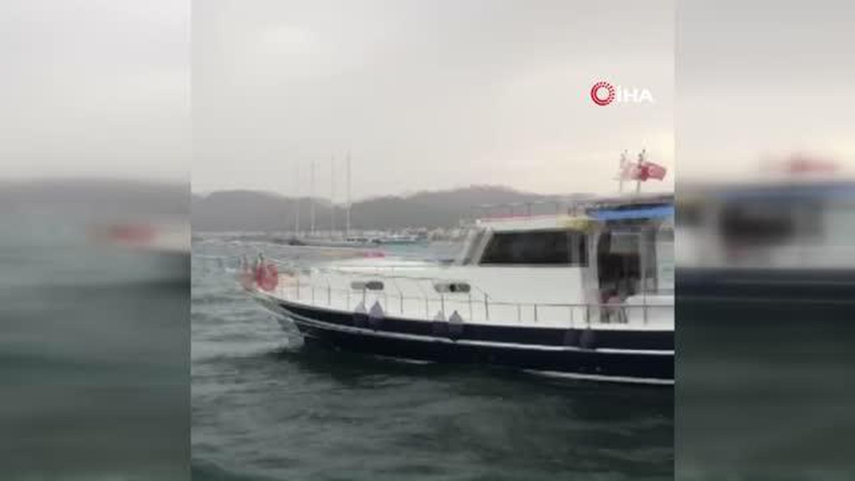 Marmaris\'te kuvvetli lodos etkili oluyor