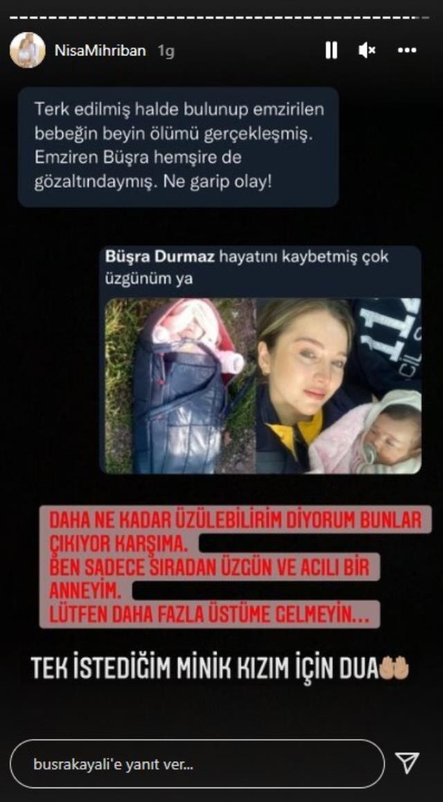 Terk edilen Nisa bebeğe sütannelik yapan sağlıkçı, sosyal medyada içini döktü: Tek istediği minik kızım için dua