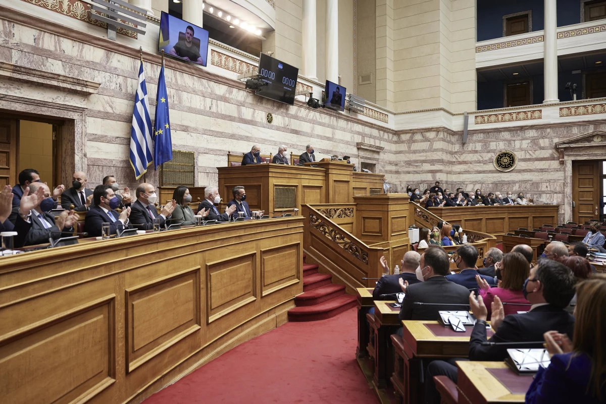 Ukrayna Devlet Başkanı Zelenskiy, Yunanistan Parlamentosu\'nda konuştu Açıklaması