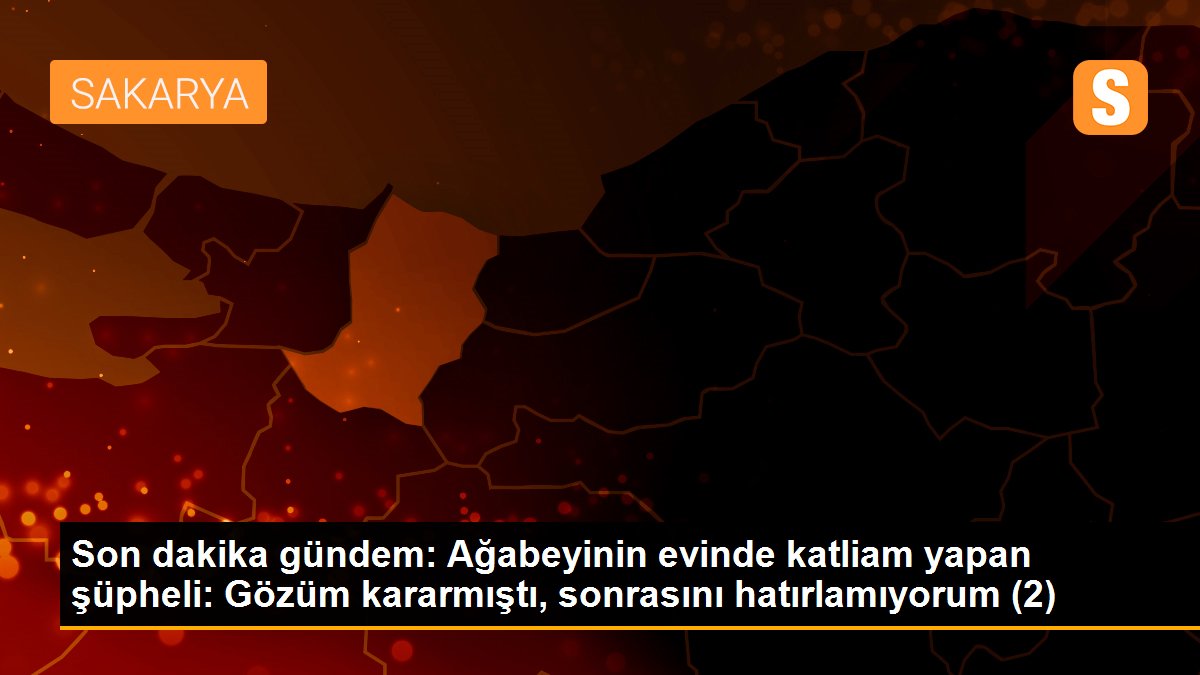 Son dakika gündem: Ağabeyinin evinde katliam yapan şüpheli: Gözüm kararmıştı, sonrasını hatırlamıyorum (2)