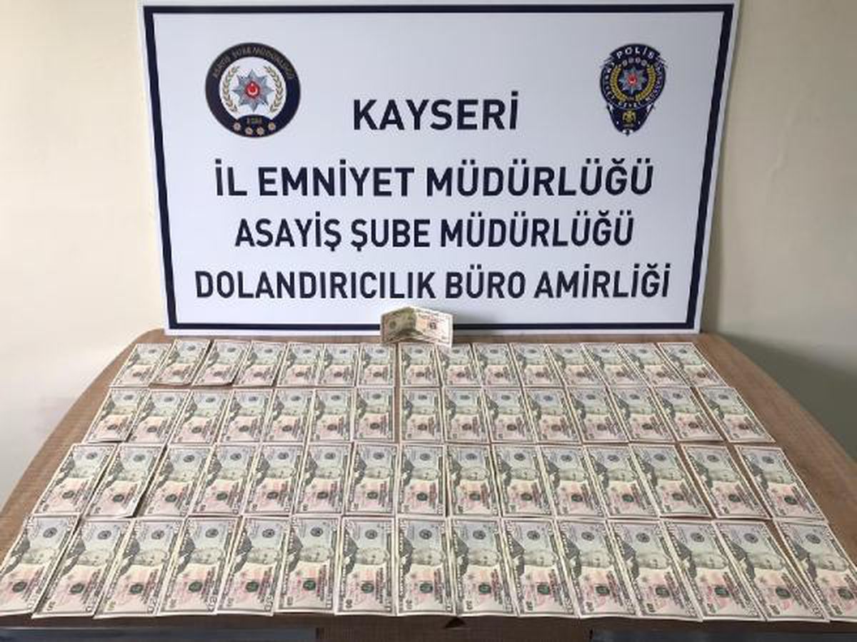 Kayseri\'de \'sahte\' dolarla alışveriş yapan şüpheliye gözaltı