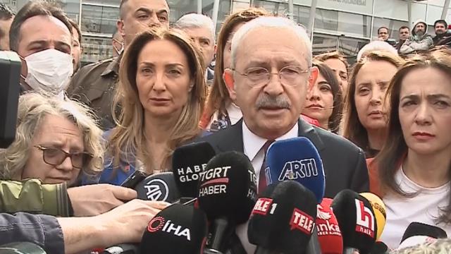Son Dakika: CHP Genel Başkanı Kılıçdaroğlu bu kez de Et ve Süt Kurumu'nda! Randevu alamadı, kapıda açıklama yapıyor