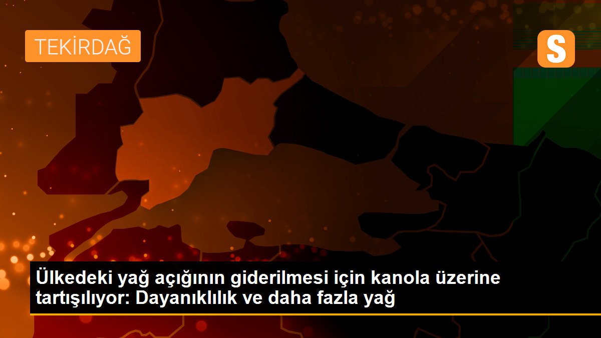 Ülkedeki yağ açığının giderilmesi için kanola üzerine tartışılıyor: Dayanıklılık ve daha fazla yağ
