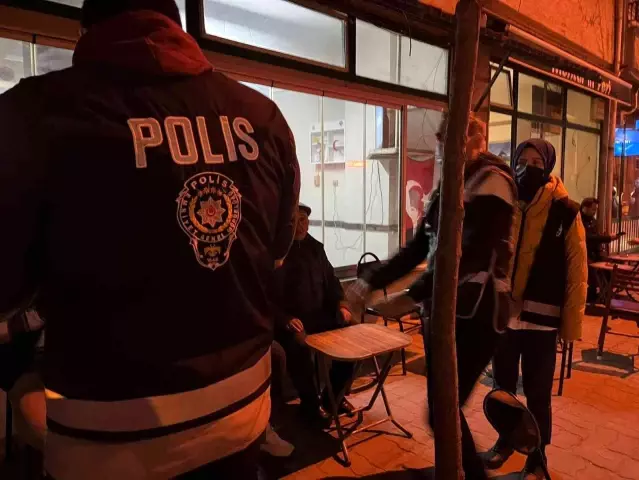 Edirne Emniyeti'nden kıraathanelerde asayiş uygulaması