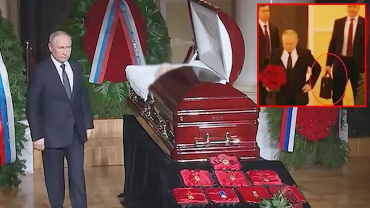 Putin; düşürülen Rus uçağına karşı İstanbul\'a atom bombası atılmasını isteyen Jirinovski\'nin cenazesine nükleer çantayla katıldı