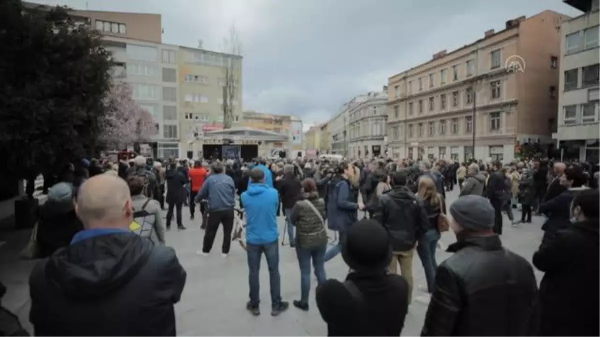 Saraybosna'dan Ukrayna'ya destek eylem