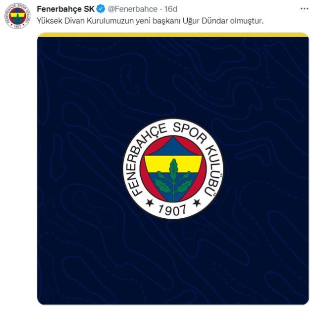 Uğur Dündar başkan oldu, Fenerbahçe'nin paylaşımı ortalığı karıştırdı! Ali Koç'a tepkiler çığ gibi