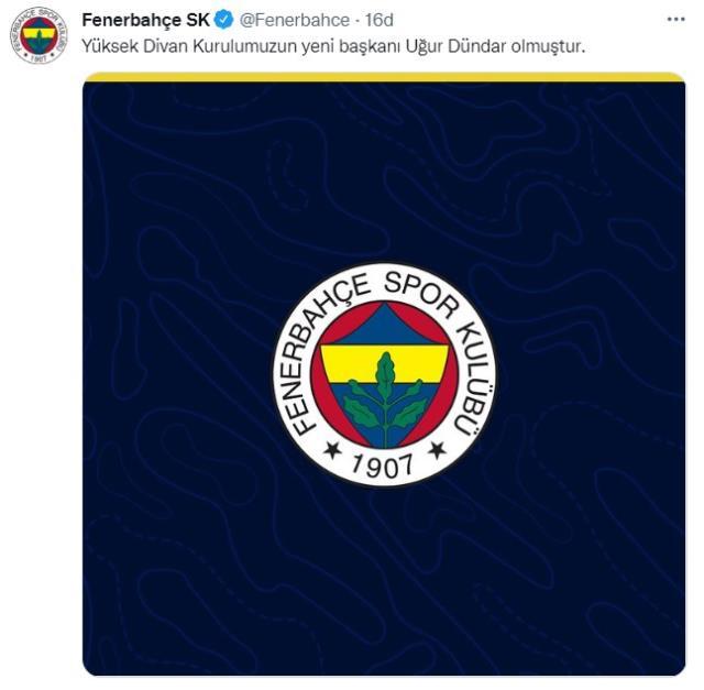 Uğur Dündar başkan oldu, Fenerbahçe'nin paylaşımı ortalığı karıştırdı! Ali Koç'a tepkiler çığ gibi Uğur Dündar başkan oldu, Fenerbahçe'nin paylaşımı ortalığı karıştırdı! Ali Koç'a tepkiler çığ gibi