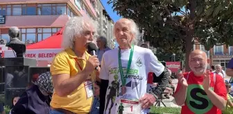 94'lük milli atlet, adına düzenlenen yarı maratonda koştu